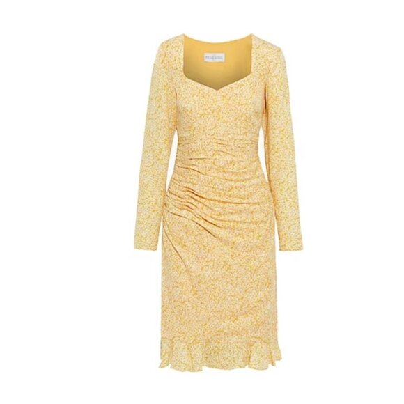 Mikael Aghal Midi Dress in Yellow - Picture 12 of 12